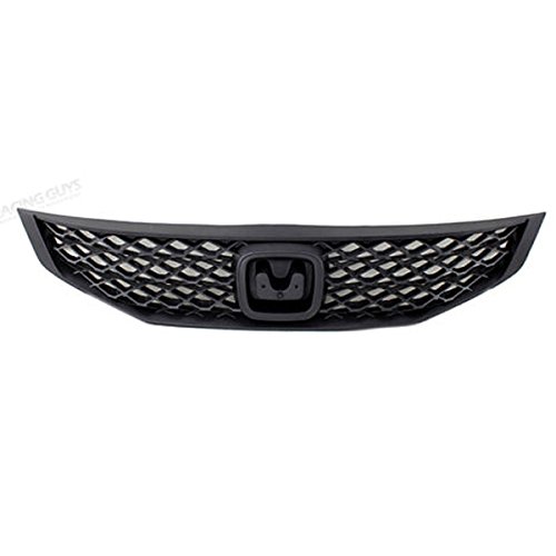 CAPA Certified 09-11 Honda Civic 1.8L/2.0L Coupe Front Bumper Grille Assembly - Black Replacement Part for Enhanced Style & Protection | Perfect for Car Upgrades, Auto Restoration & Custom Modifications