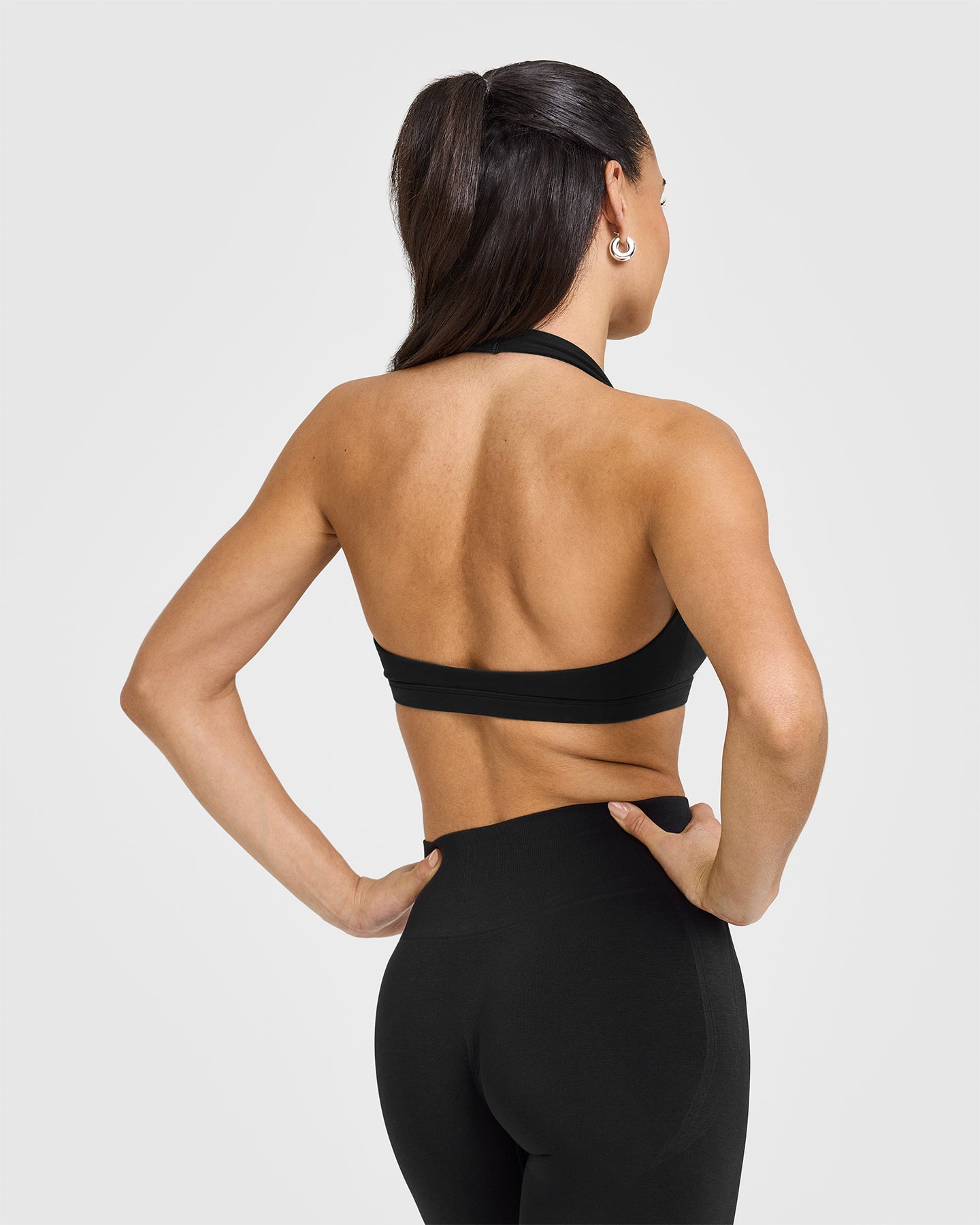 EasyLift™ Halter Bralette - Wireless Comfort Bra for Women | Soft Stretchy Fabric, Adjustable Straps | Perfect for Yoga, Lounge & Everyday Wear (Black)