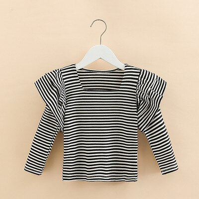 Starlet Stripe Cozy Tee - Soft Cotton Comfort T-Shirt for Women | Casual Everyday Wear & Lounge Outfits