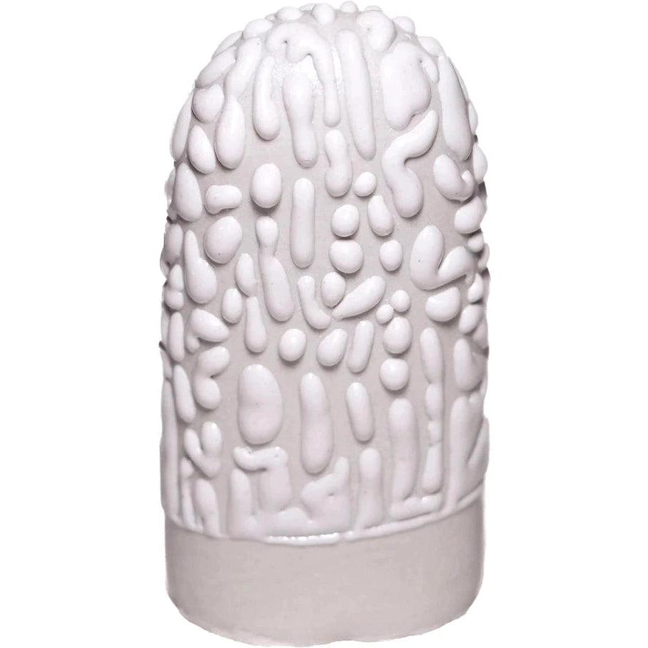 Ritual Glaze White Ceramic Beads Set of 5-6 for Jewelry Making, DIY Crafts, and Spiritual Decor - Perfect for Necklaces, Bracelets, and Home Altar Decorations