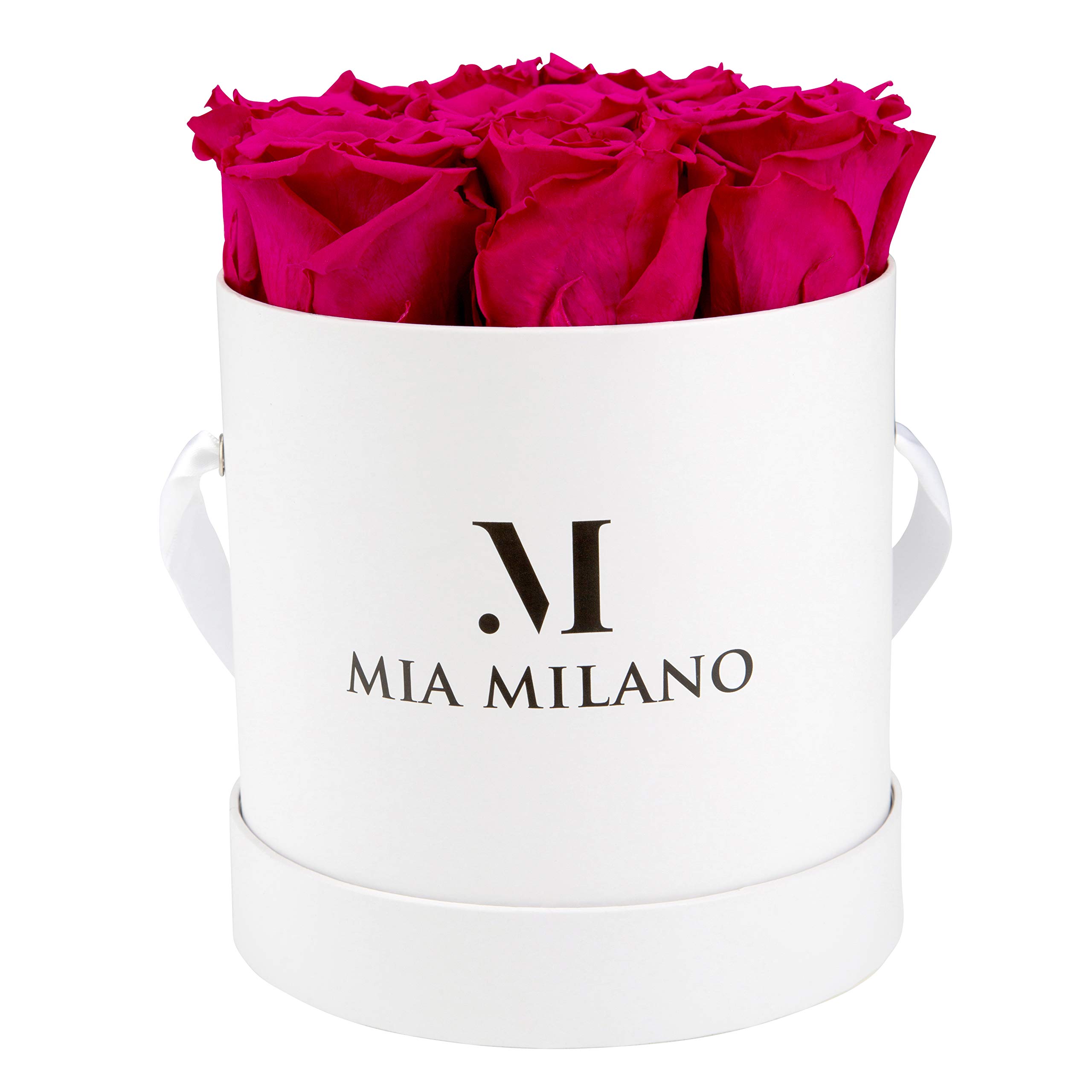 Preserved Real Roses in Velvet Box - Handmade in USA, 3 Years Shelf Life | Infinity Flower Box for Anniversary, Valentine's Day & Wedding Gifts | Luxury Rose Gift Box for Home Decor & Special Occasions