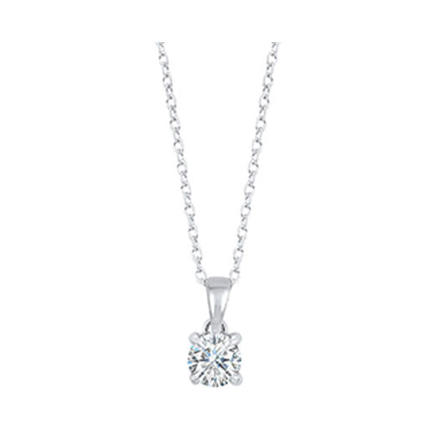 14K White Gold Diamond Pendant (1/4 CTW) - Elegant Necklace for Women, Perfect for Weddings, Anniversaries & Special Occasions