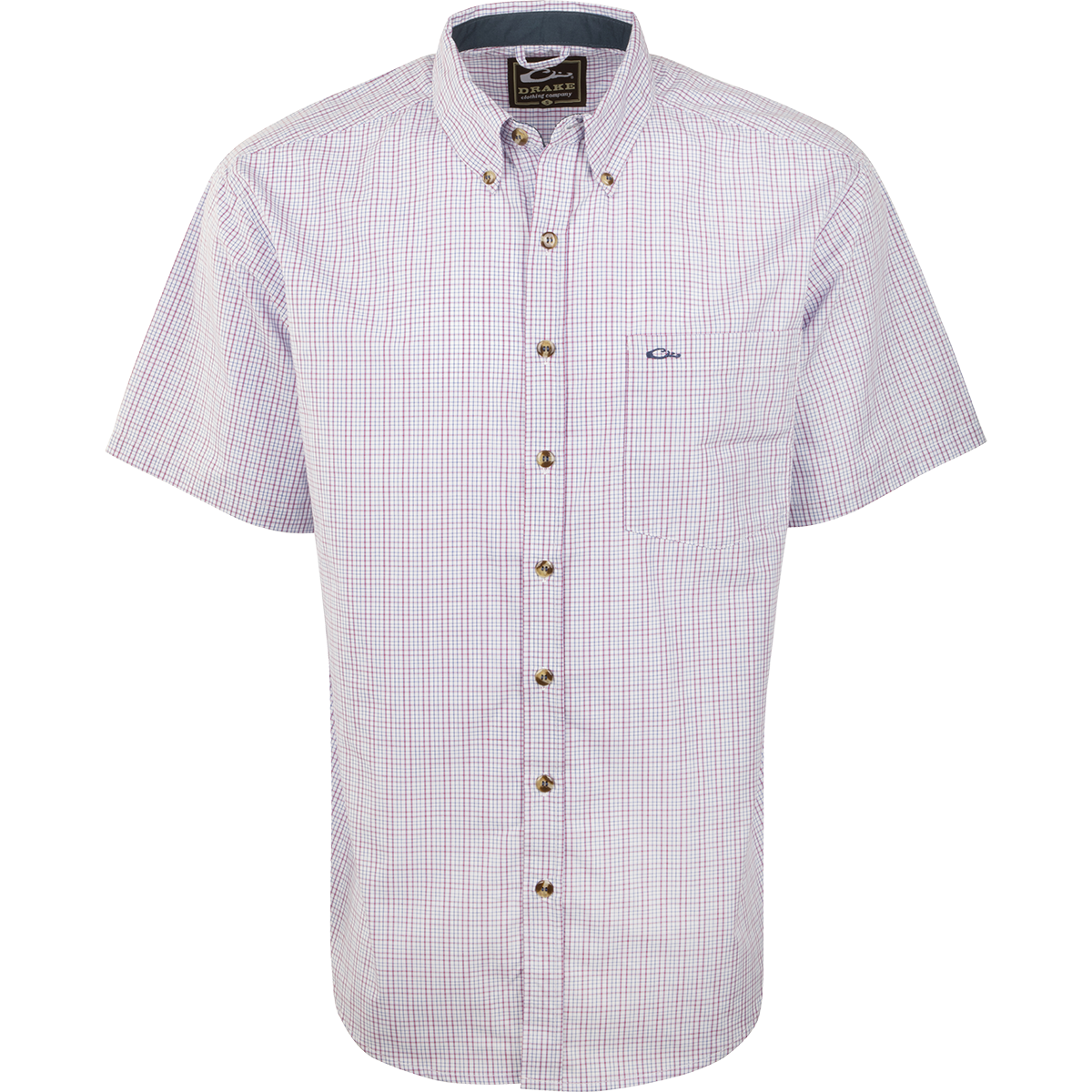 Big Easy Plaid Short Sleeve Shirt for Men - Casual Summer Button Down Shirt - Perfect for Outdoor Activities, BBQ Parties & Weekend Getaways