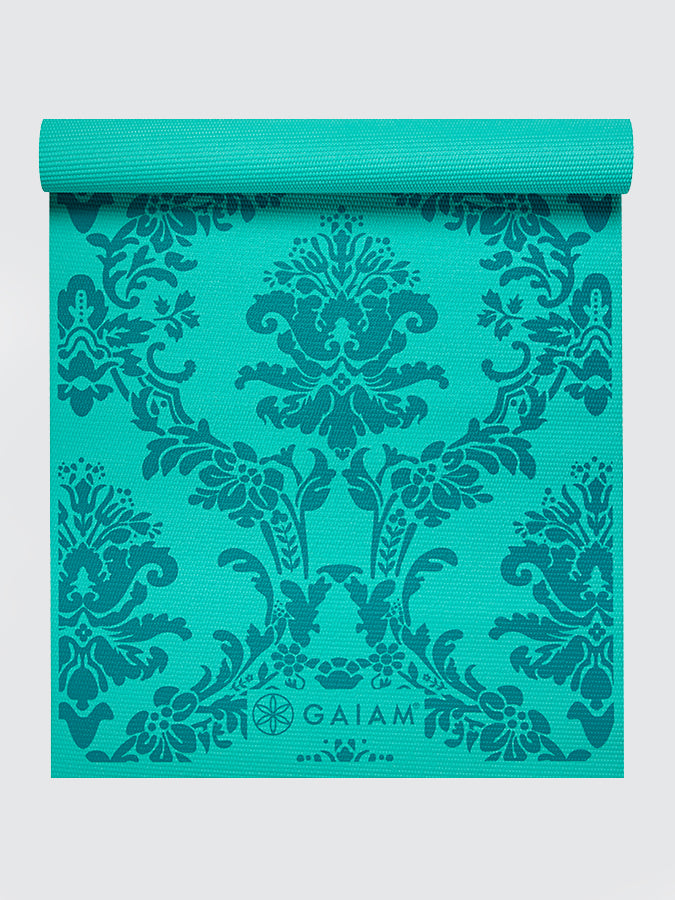 Gaiam Neo Baroque Yoga Mat 4mm - Non-Slip Exercise Mat for Yoga, Pilates & Home Workouts - Perfect for Studios, Gyms & Travel