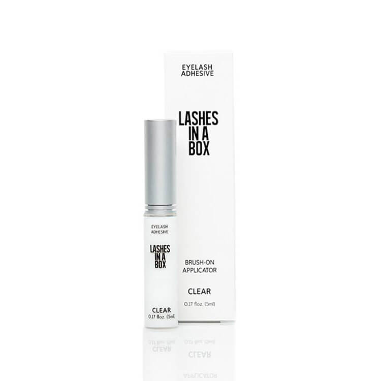 Lashes in a Box Clear Adhesive - False Eyelash Glue for Natural Look - Perfect for Daily Wear, Special Occasions & Makeup Artists