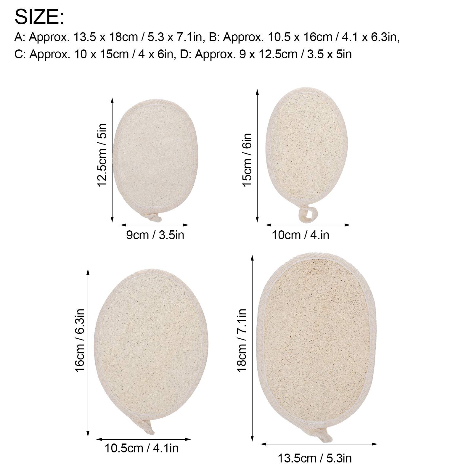 Organic Loofah Sponge for Women - Natural Exfoliating Bath & Shower Body Scrubber | Eco-Friendly & Hypoallergenic for Sensitive Skin | Deep Cleansing & Skin Texture Improvement | Perfect for Shower, Spa, Travel & Sustainable Gifts | Use Cases: Gentle Exfoliation, Relaxing Baths, Post-Workout Refresh, Home Spa Treatments, Travel Hygiene & Sustainable Gift Giving