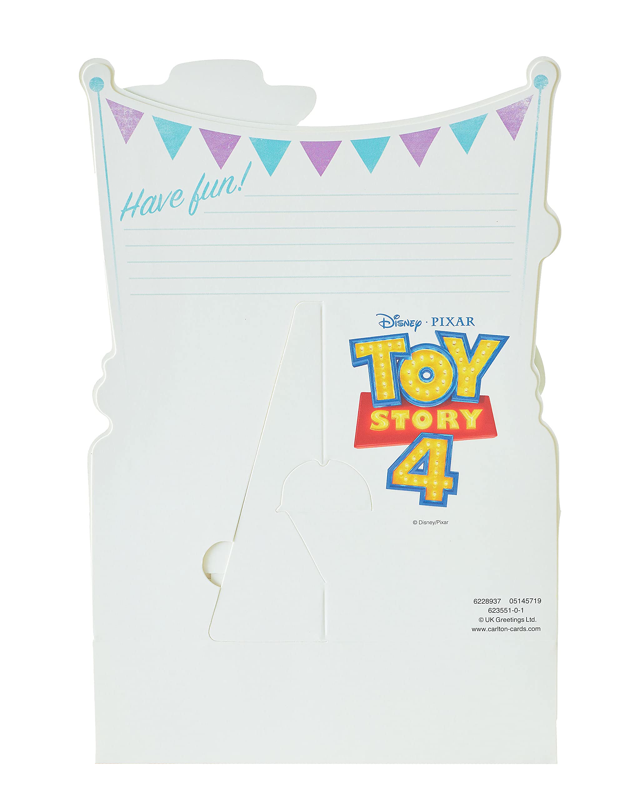 Disney Toy Story 4 Pop-Up Birthday Card for Kids - Woody Themed Greeting Card for Boys & Girls - Perfect Gift for Children's Birthday Parties & Celebrations