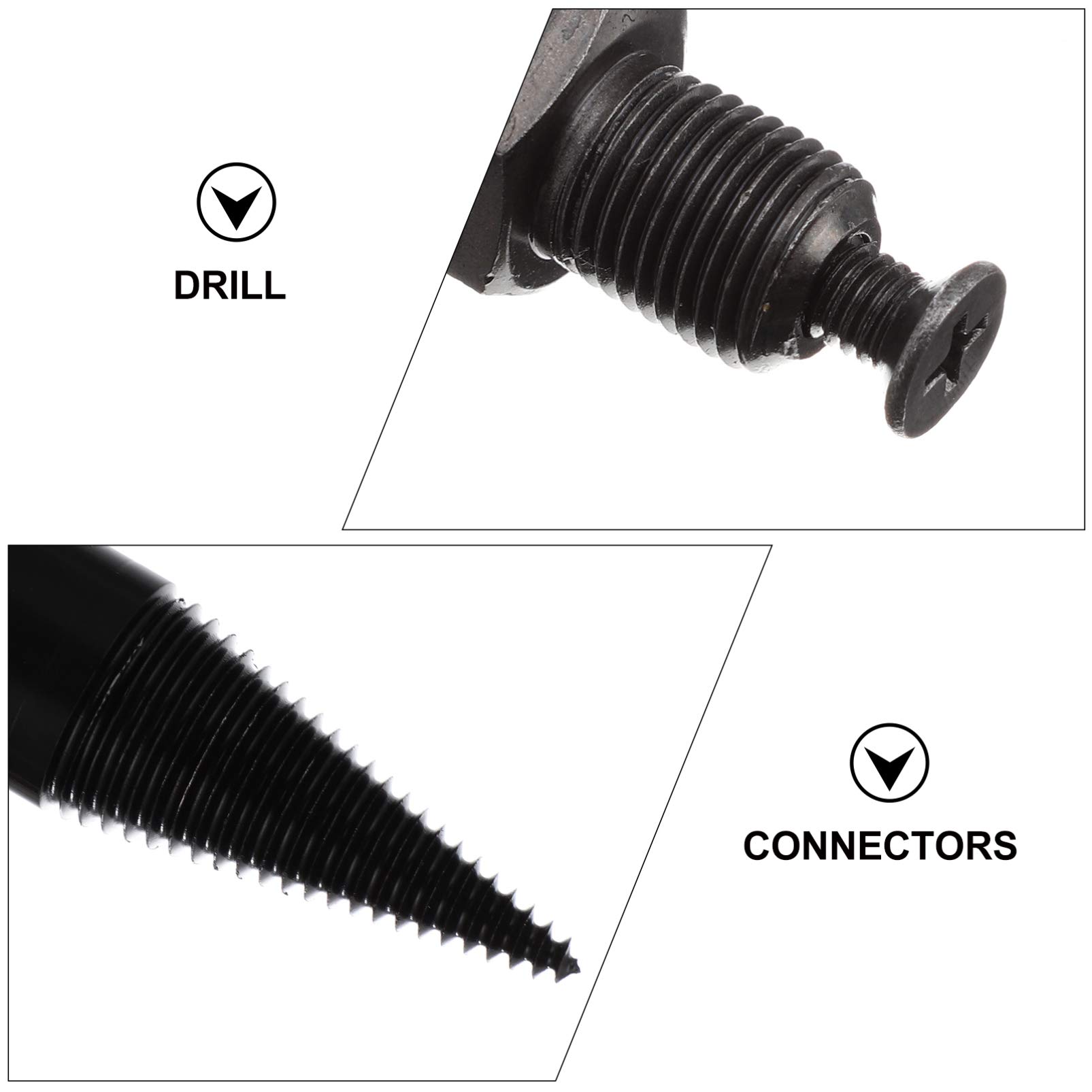5 Pcs Firewood Splitting Drill Bits - Heavy Duty Wood Splitter Drill Bits for Log Splitting, Firewood Processing & Woodworking - Perfect for DIY, Camping, and Home Improvement Projects
