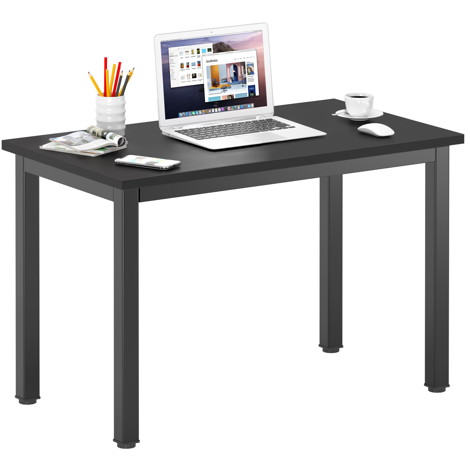 DlandHome 31.5 Inch Small Computer Desk - Compact Writing Table for Small Spaces, Study Desk for Students & Home Office, Black - Perfect for Dorm Rooms, Apartments & Workspaces