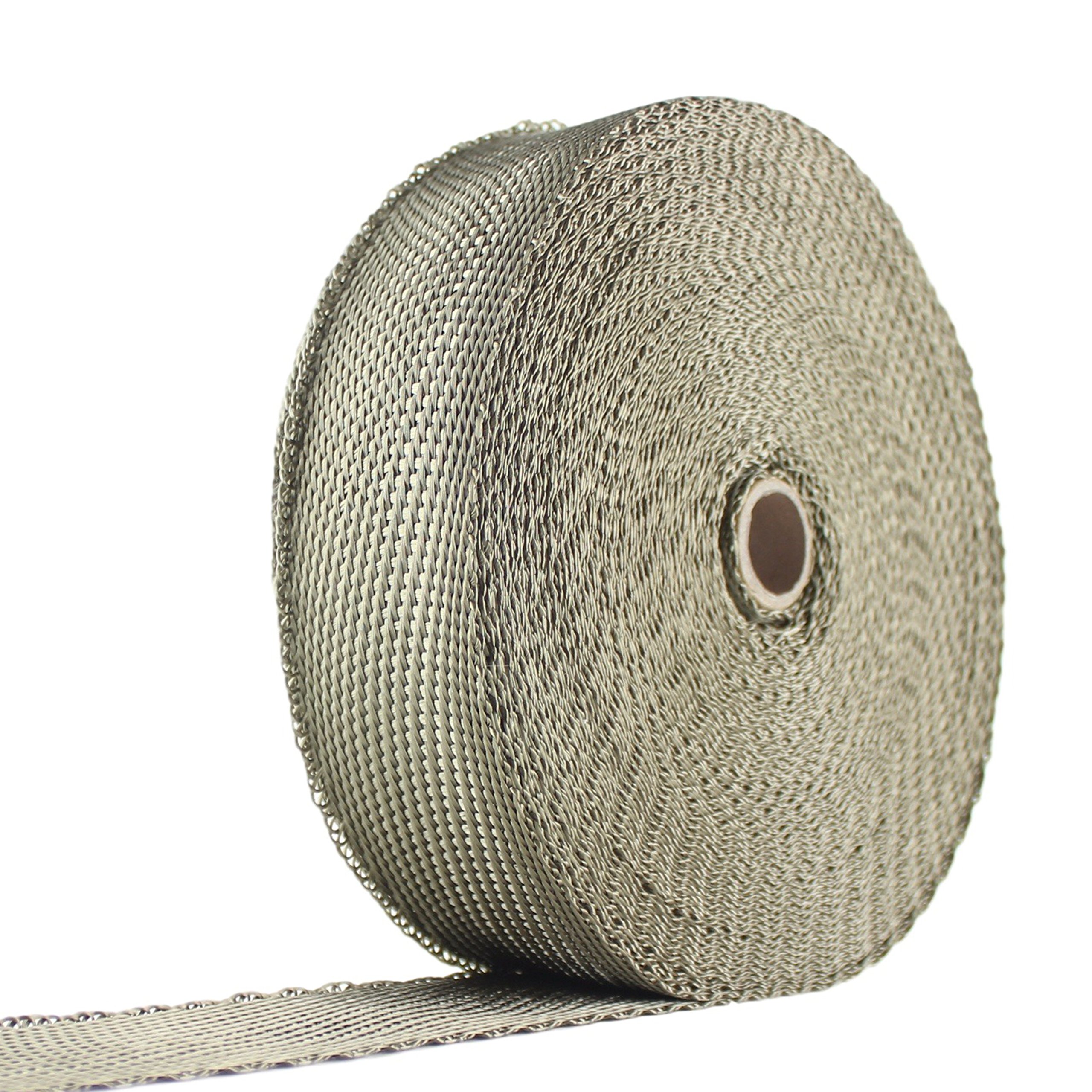 High-Temperature Exhaust Pipe Wrap & Heat Shield Tape - Fiberglass, Basalt (Titanium), Vermiculite or Foil Faced Options | For Automotive, Motorcycle & Marine Engine Protection