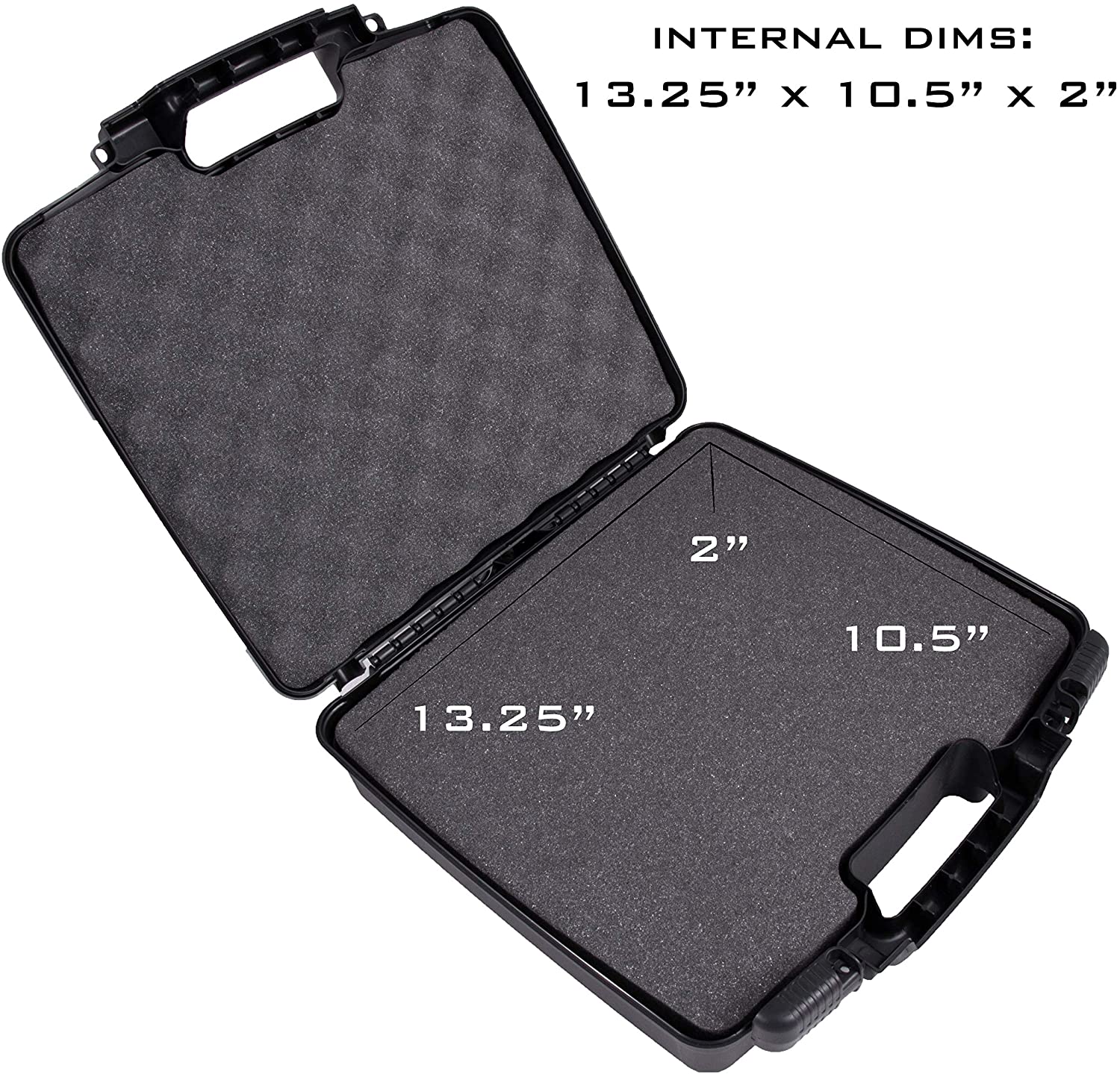 CASEMATIX Hard Shell Miniature Storage Travel Case - 36 Figurine Organizer with Pluckable Foam Interior | Durable Protection for Tabletop Games, RPG Miniatures & Collectibles | Perfect for Travel, Gaming Conventions & Home Storage