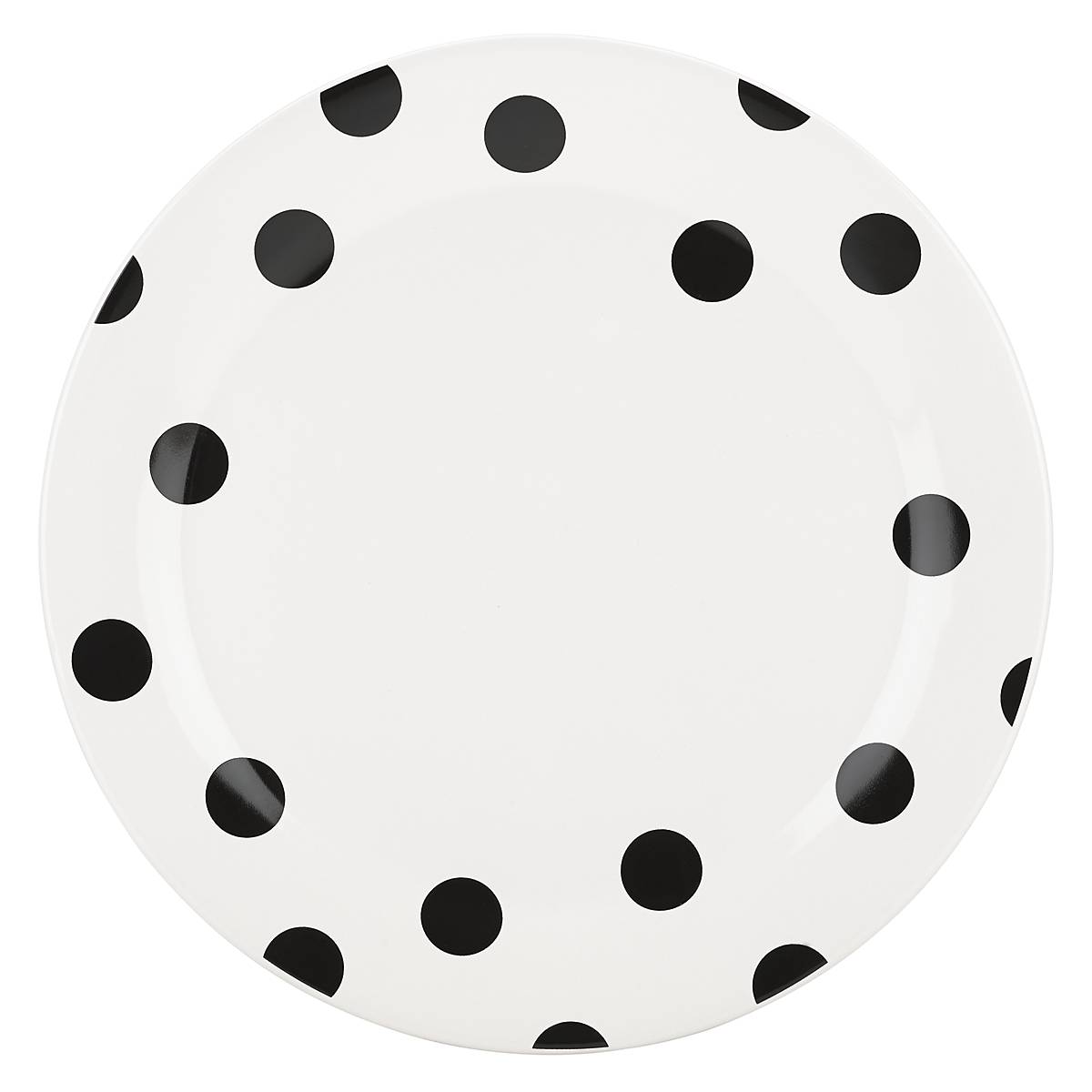 Stylish Deco Dot Dinner Plates - Set of 4, 10.5