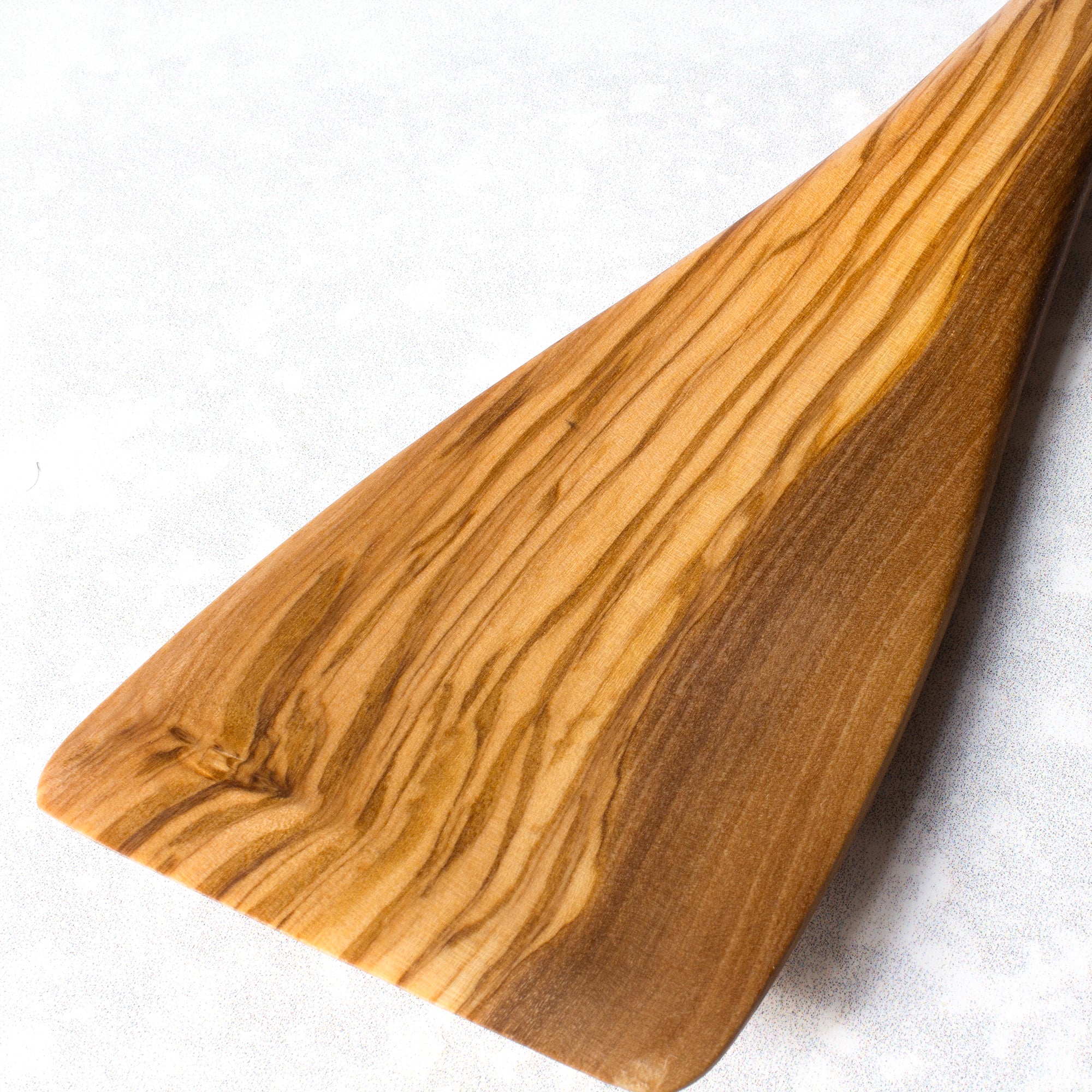 Premium Olive Wood Spatula - Natural & Eco-Friendly Kitchen Utensil for Cooking, Baking, and Serving - Rock & Branch® Handcrafted Wooden Spoon - Perfect for Non-Stick Pans, Salad Tossing & Food Presentation