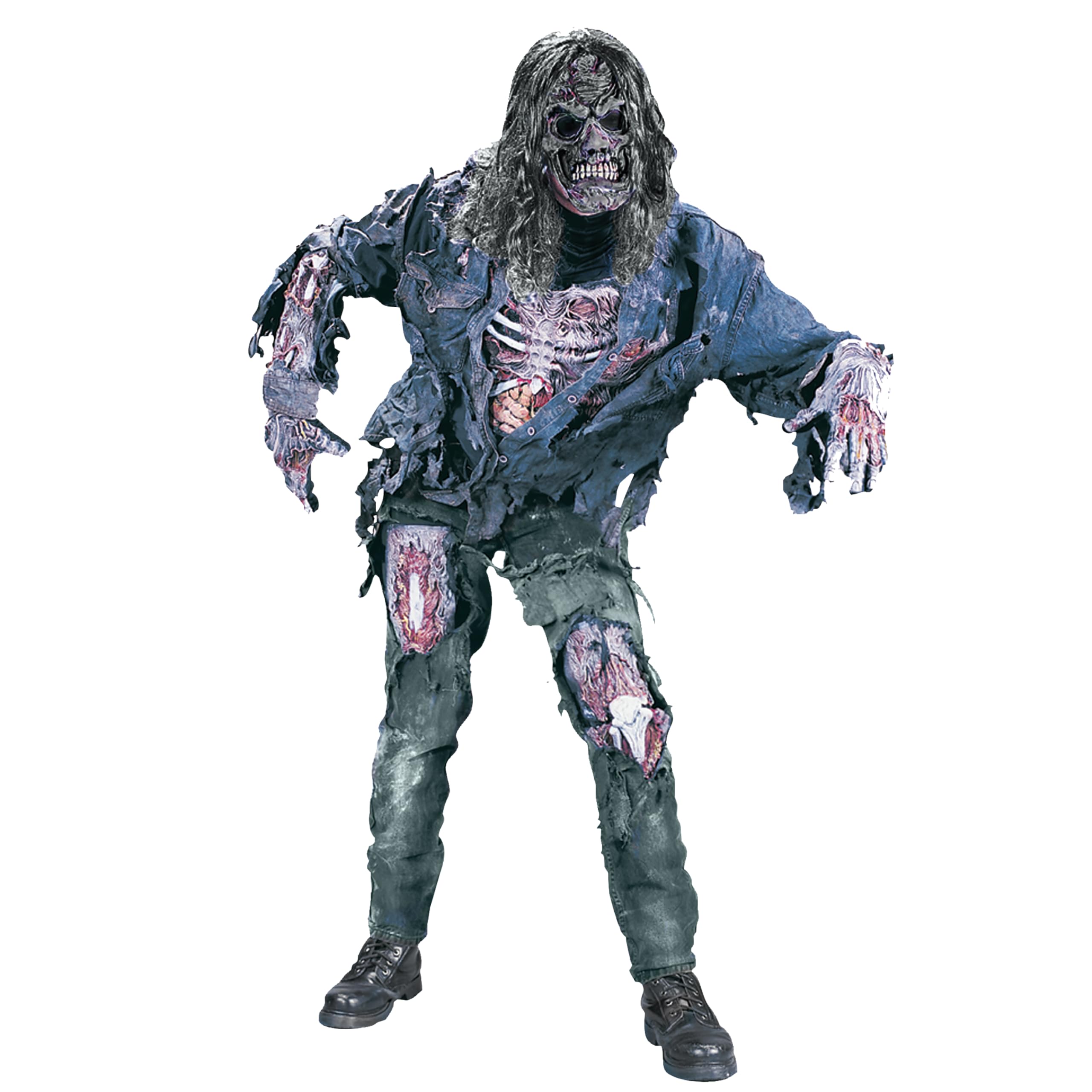 3D Zombie Costume for Men & Teens - Complete Halloween Outfit with Realistic Details | Perfect for Halloween Parties, Cosplay & Horror Events