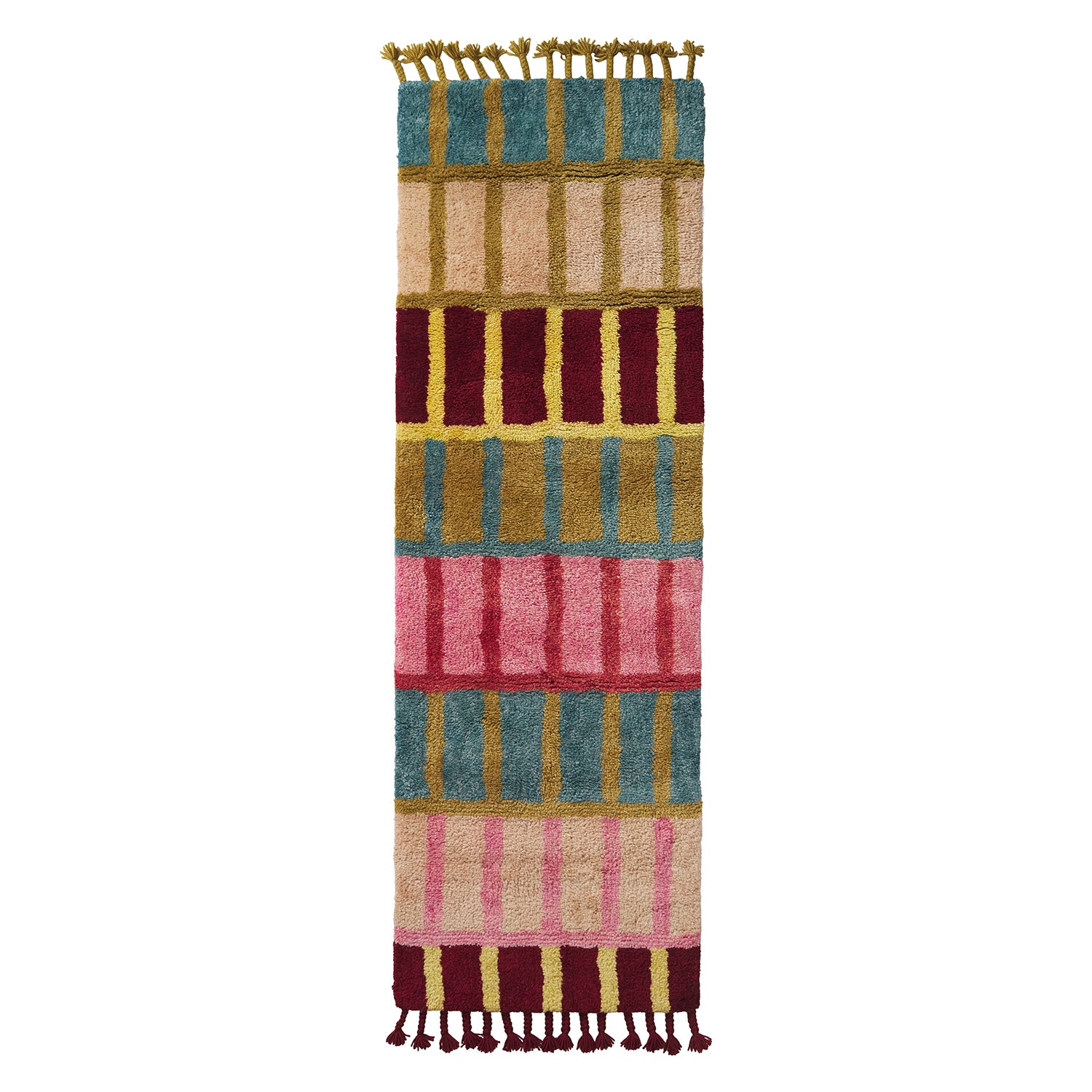 Remi Tufted Runner Rug - Non-Slip Hallway Carpet with Vintage Design - Perfect for Entryway, Bedroom, and Living Room Decor