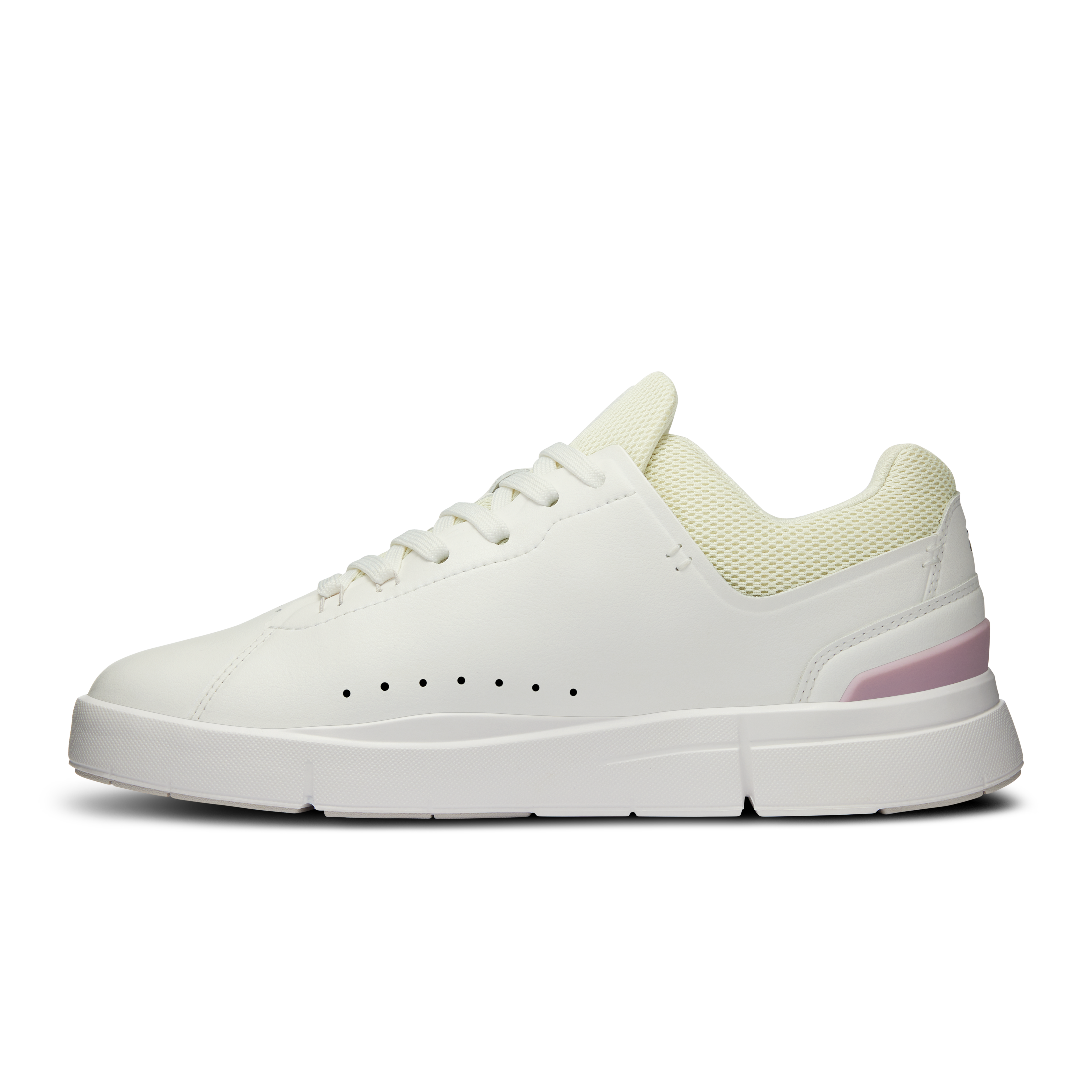 On Running Women's The Roger Advantage Shoes - White/Mauve | Lightweight Running Sneakers for Women | Perfect for Jogging, Gym & Casual Wear