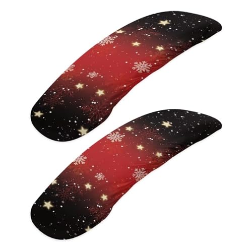Black and Red - Star Snowflake