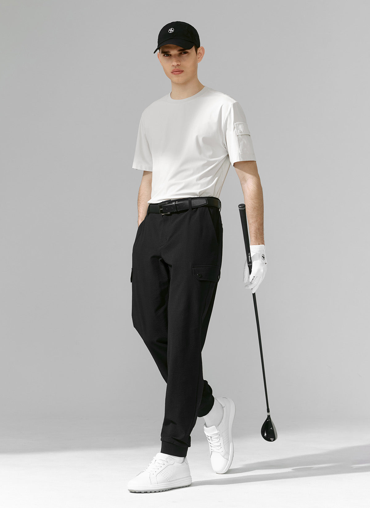 Breathable Seersucker Stretch Cargo Jogger Pants for Men - Comfortable Casual Workout & Outdoor Travel Pants