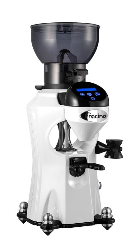 Premium Iconic On-Demand Coffee Grinder - White Finish for Freshly Ground Beans | Perfect for Home Kitchens & Coffee Enthusiasts
