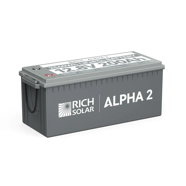 Rich Solar 12V 200Ah LiFePO4 Lithium Iron Phosphate Battery with Internal Heating & Bluetooth - Deep Cycle Solar Battery for RV, Marine, Off-Grid Power & Solar Energy Storage Systems