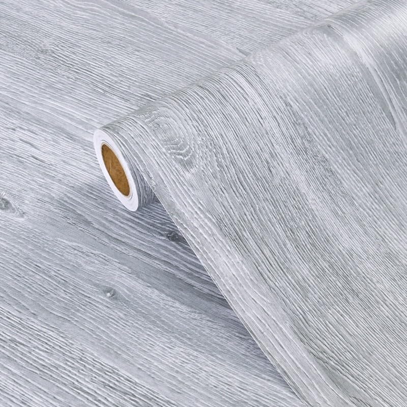 Self-Adhesive Waterproof Peel and Stick Wallpaper - Wood Grain Contact Paper for Kitchen Cabinets, Countertops, Furniture, Shelves - Oil-Proof Boeing Film (5m x 60cm) - Easy DIY Home Renovation & Decoration for Walls, Drawers, Tables