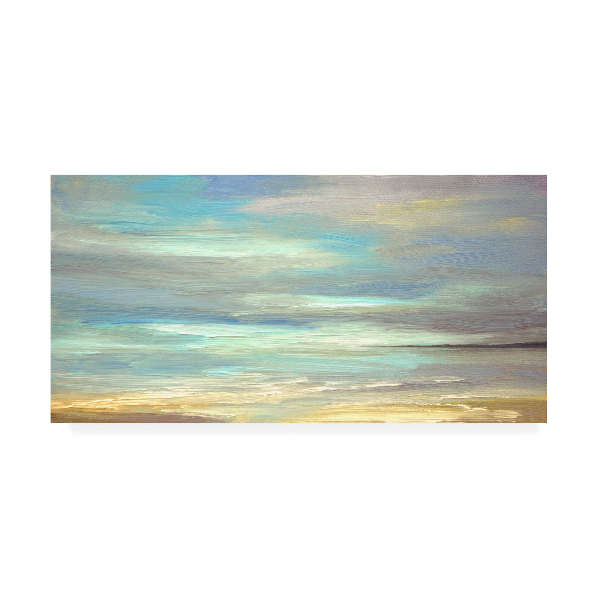 Trademark Fine Art - Sheila Finch Golden Beach 24x47 Wall Art Print - Perfect for Living Room, Bedroom & Office Decor