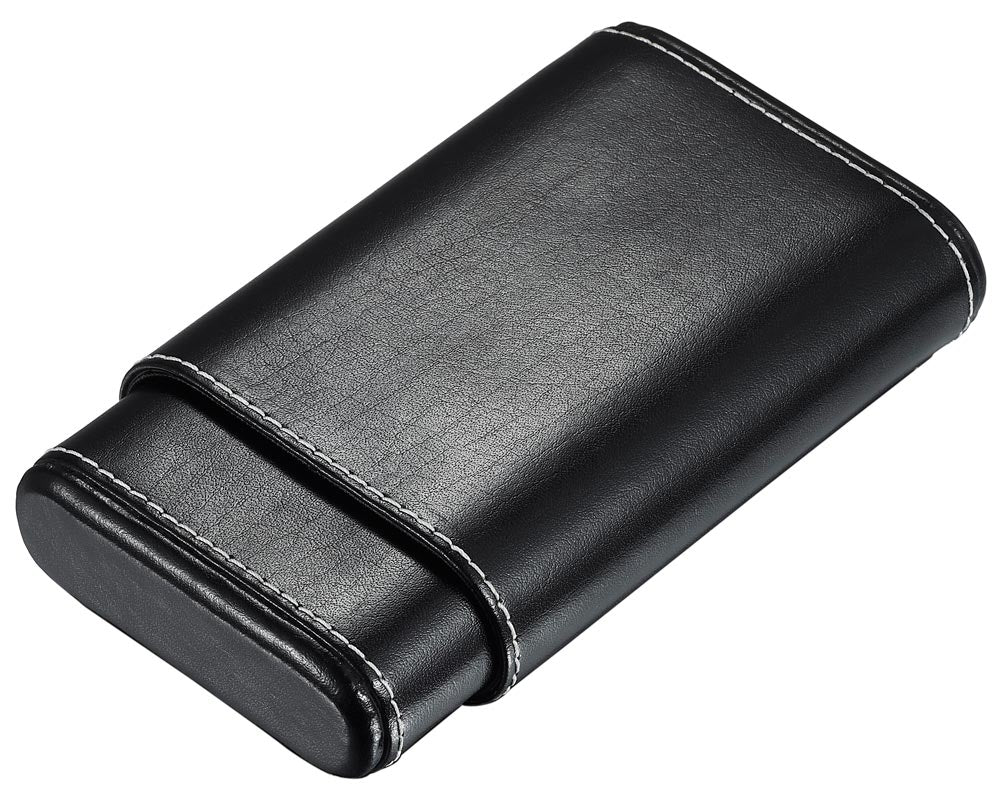 Visol Arnoldo Genuine Leather Cigar Case - Holds 4 Cigars | Premium Travel Humidor for Men | Perfect for Gifts, Business Trips & Outdoor Adventures