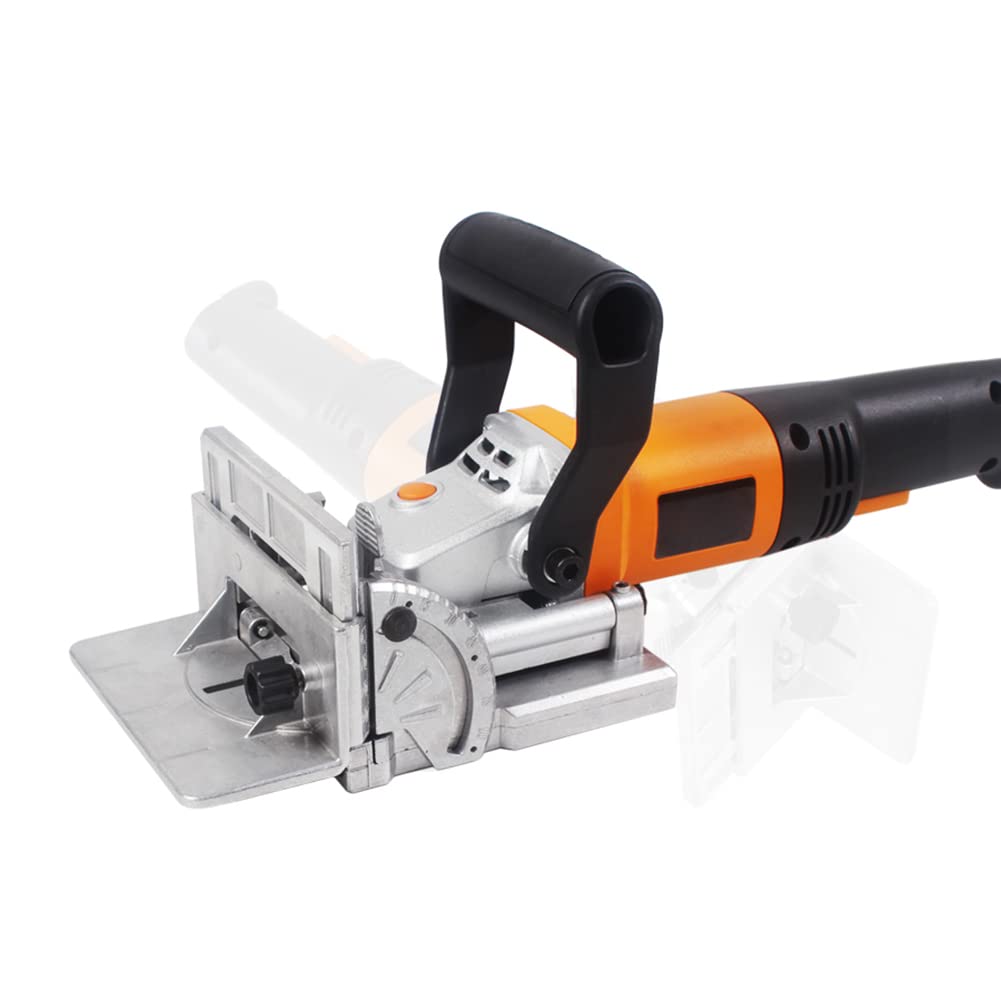 220V 760W Biscuit Jointer Plate Cutter - 11600 RPM Woodworking Tenon Machine with Adjustable Angle & Dust Bag - Perfect for Cabinet Making, Furniture Joinery and DIY Wood Projects