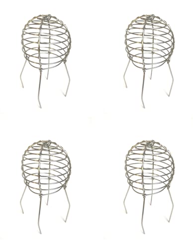 2 Inch Gutter Strainer - Heavy Duty Stainless Steel Mesh - 4 Pack - Perfect for Downspout Protection & Leaf Guard for Roof Gutters