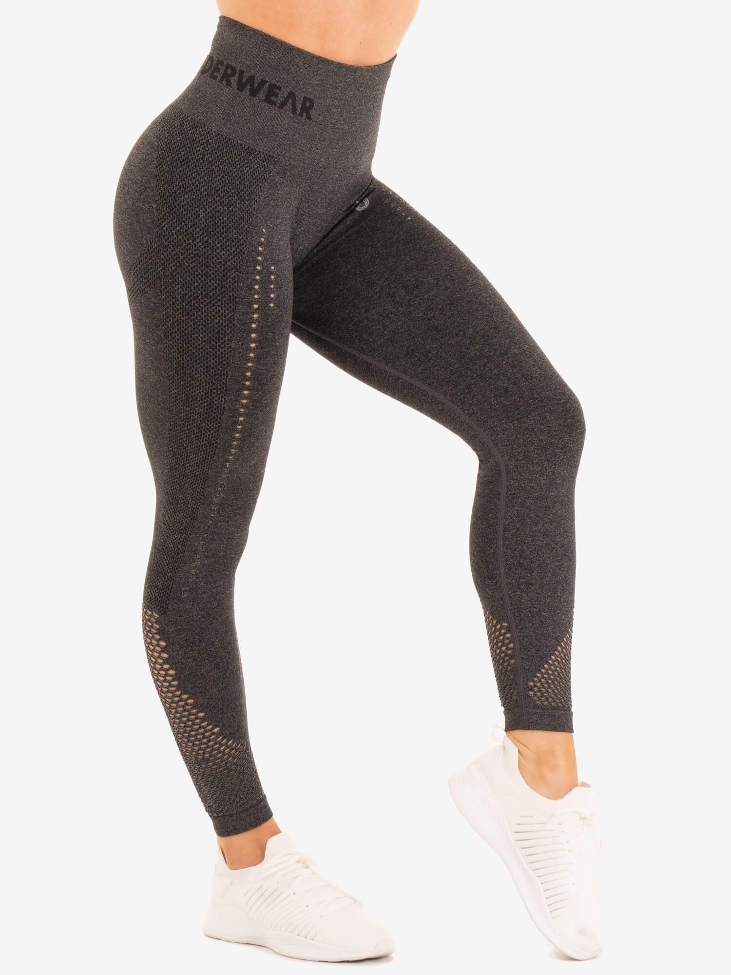 Seamless Staples Leggings - Charcoal Marl | High Waisted Yoga Pants for Women | Perfect for Workout, Running & Lounge Wear