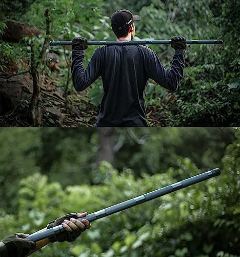 Premium 15-in-1 Collapsible Tactical Hiking Stick - Retractable Trekking Pole with 8 Tubes | Multifunctional Outdoor Gear for Hiking, Camping & Survival | Perfect for Backpacking, Mountaineering & Emergency Preparedness