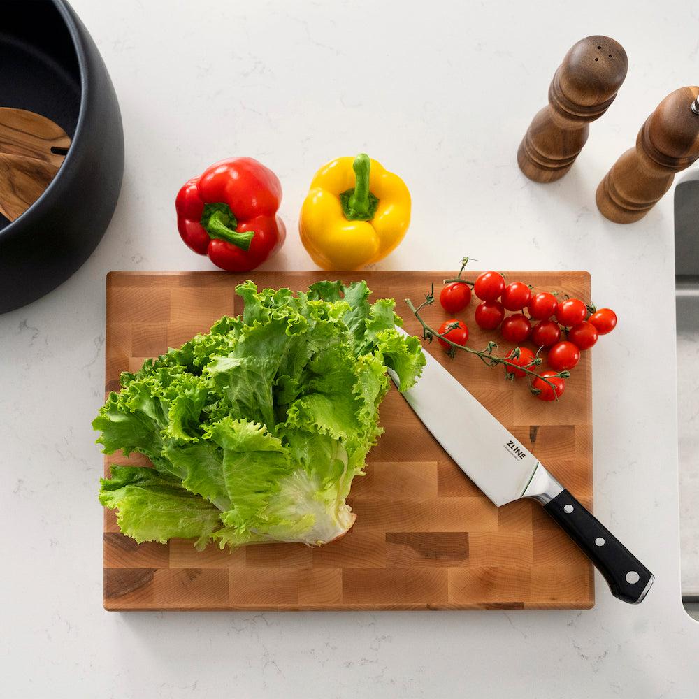 ZLINE 8-Inch Professional German Steel Chef Knife - High Carbon Stainless Steel Kitchen Knife for Precision Cutting, Slicing & Dicing - Perfect for Home Chefs & Professional Kitchens (KCKT GS)