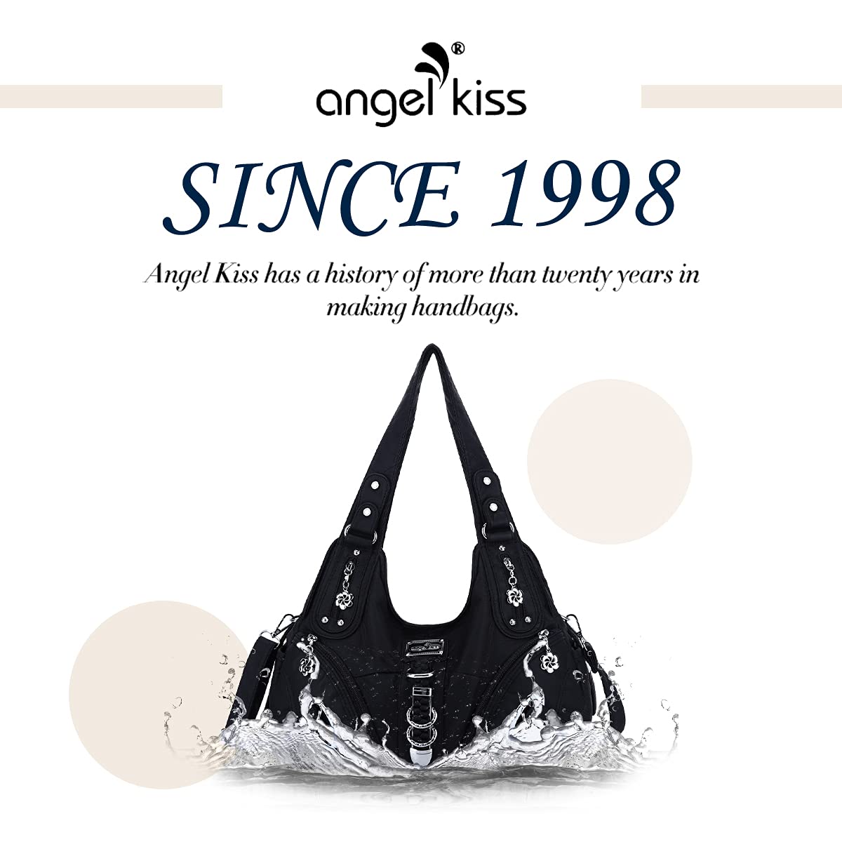 Angelkiss Women's Hobo Purses & Handbags - Large Satchel Shoulder Bag for Daily Use | Perfect for Work, Travel, and Casual Outings