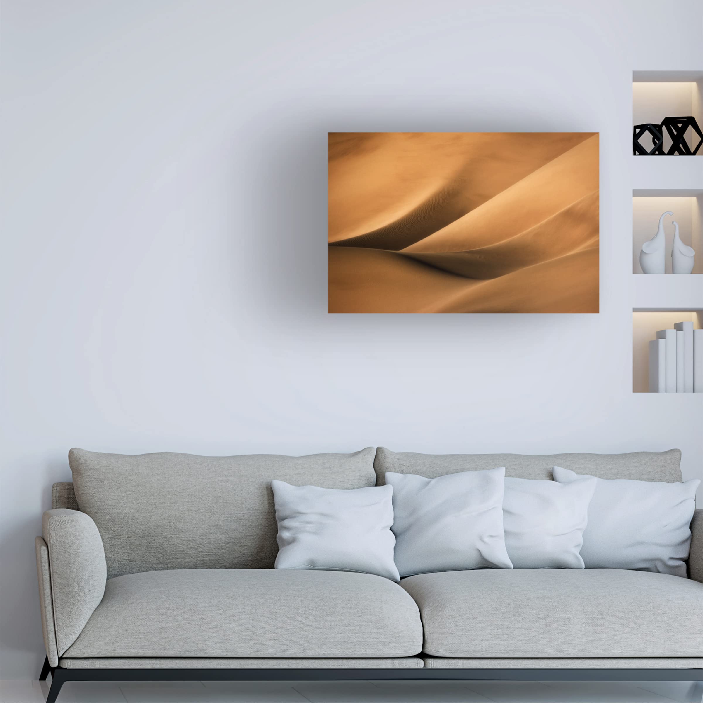 Babak Mehrafshar 'Dunes' Canvas Wall Art Print - Modern Desert Landscape Painting for Living Room, Bedroom & Office Decor