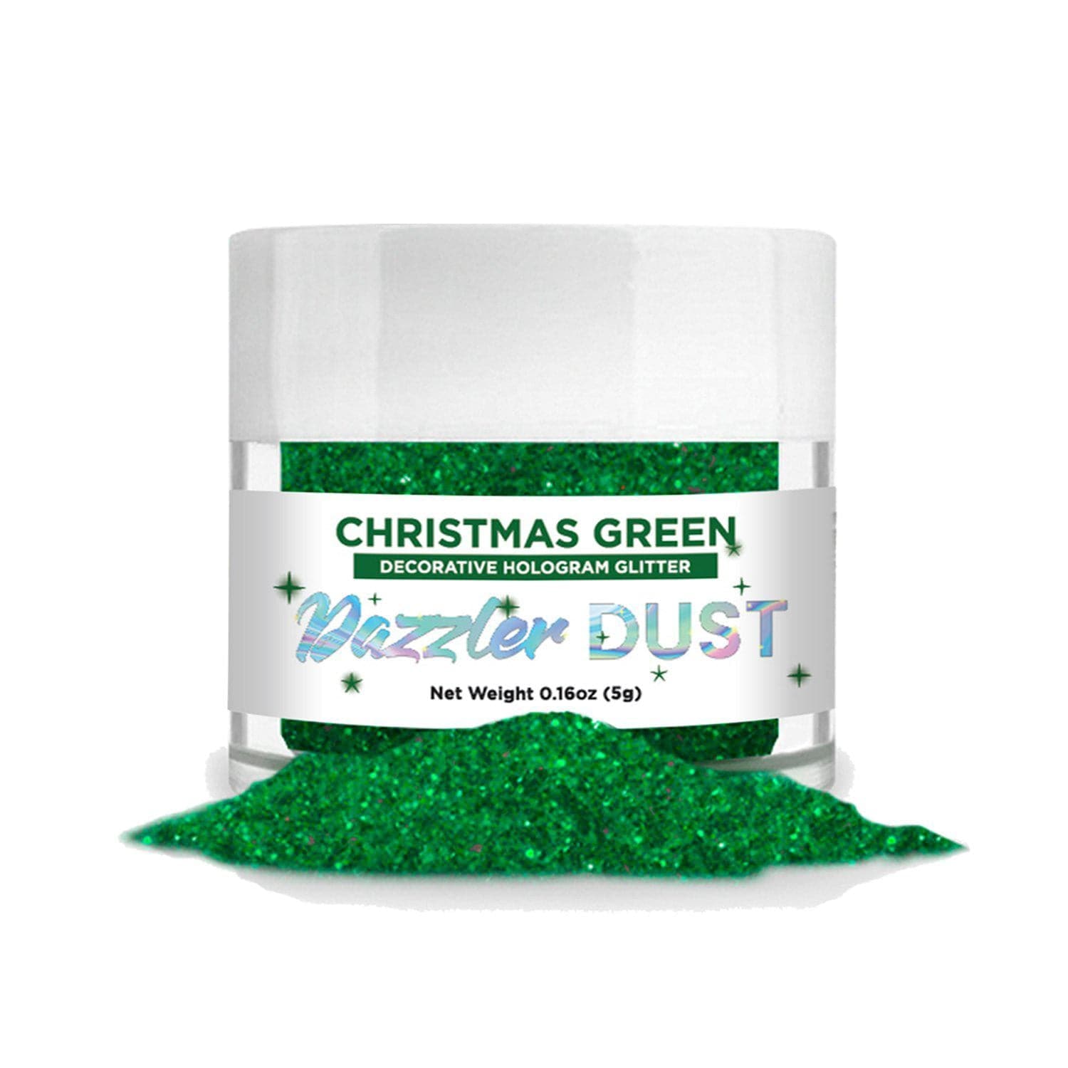 Christmas Green & Red Glitter for Crafts & Decorations | Dazzler Dust® 2-Pack (5g Each) | Perfect for Holiday DIY, Scrapbooking & Gift Wrapping | Bakell® Premium Glitter Set