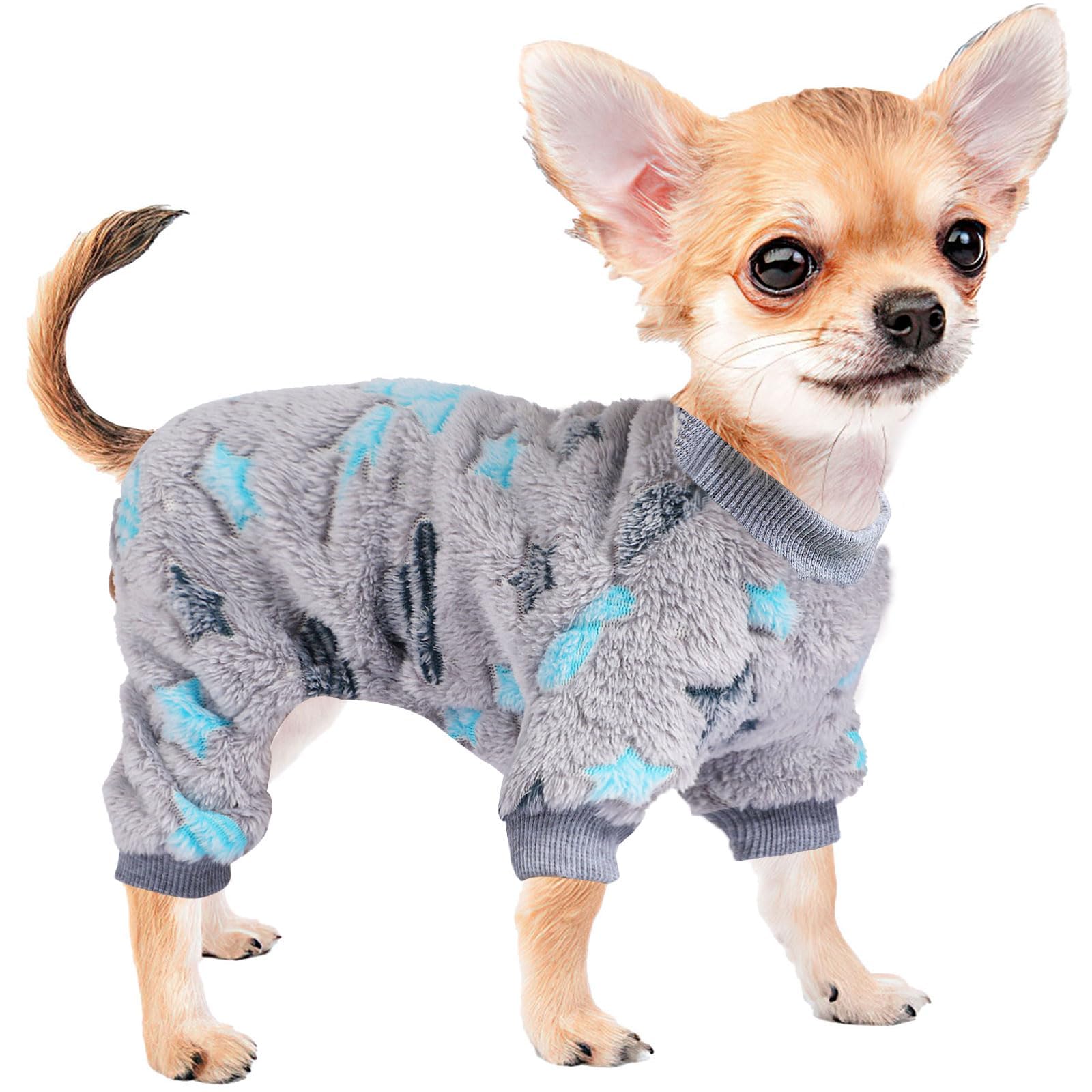 Glow in the Dark Tie Dye Unicorn Dog Sweater - XX-Small Soft Velvet Winter Clothes for Chihuahua, Yorkie & Small Dogs - Perfect for Night Walks, Pet Costume Parties & Cold Weather Outfits