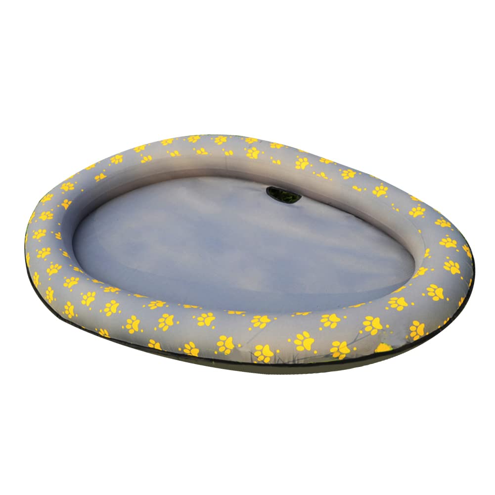 Inflatable Dog Pool for Pets - Floating Water Toy & Swimming Pool with Floating Row Bed - Perfect for Beach, Backyard, and Summer Fun for Dogs & Cats