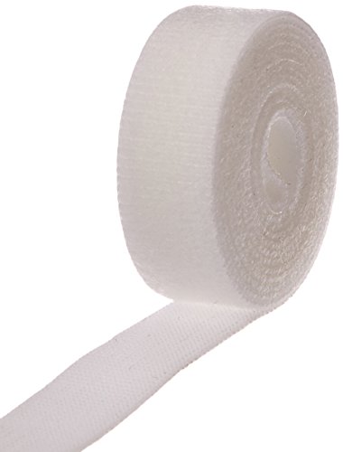 VELCRO 1813-OW-PB/B White Nylon Hook and Loop Strap - 3/4