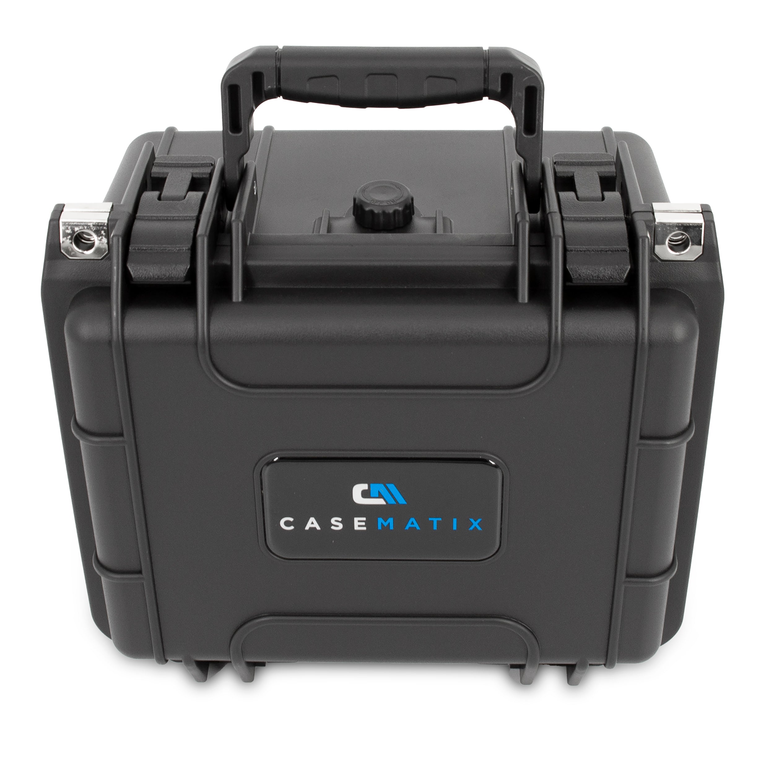 CASEMATIX Waterproof 5x7 Photo Storage Case - Holds 80 Cards in Top Loaders & Plastic Sleeves for Postcards, Photos & Collectibles - Perfect for Travel, Home Organization & Card Show Protection