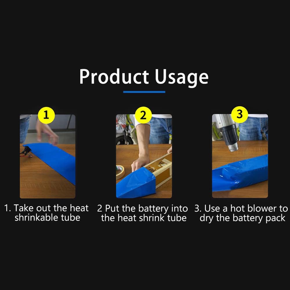 Othmro 2:1 Heat Shrink Tubing Kit - Electrical Wire Cable Insulation Wrap, Transparent Shrink Tube for DIY, Automotive, Electronics Repair & Home Wiring Projects