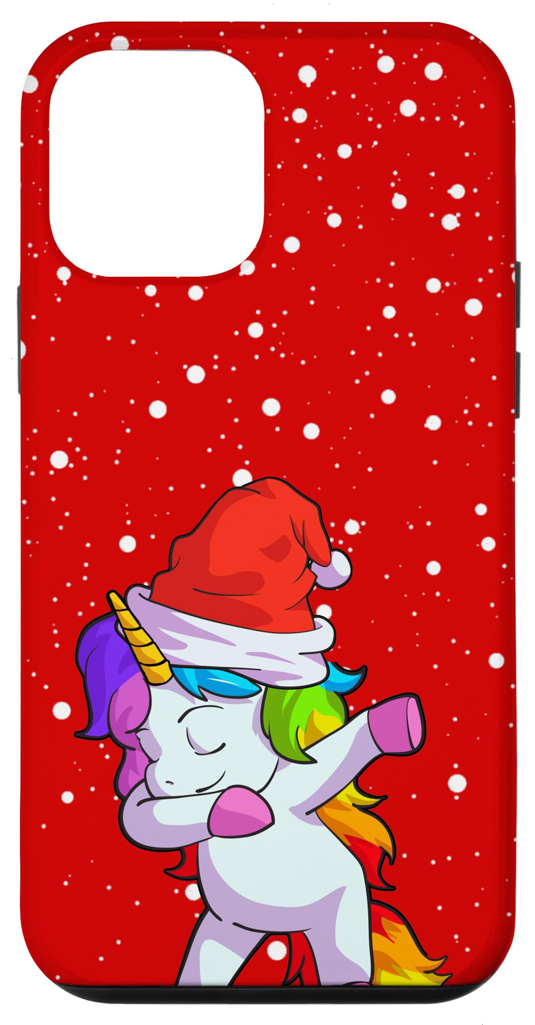 iPhone 12 Mini Christmas Phone Case with Santa Hat - Cute Unicorn Design Protective Cover - Perfect Holiday Gift for Girls & Women - Great for Christmas Parties, Gift Exchanges & Festive Celebrations