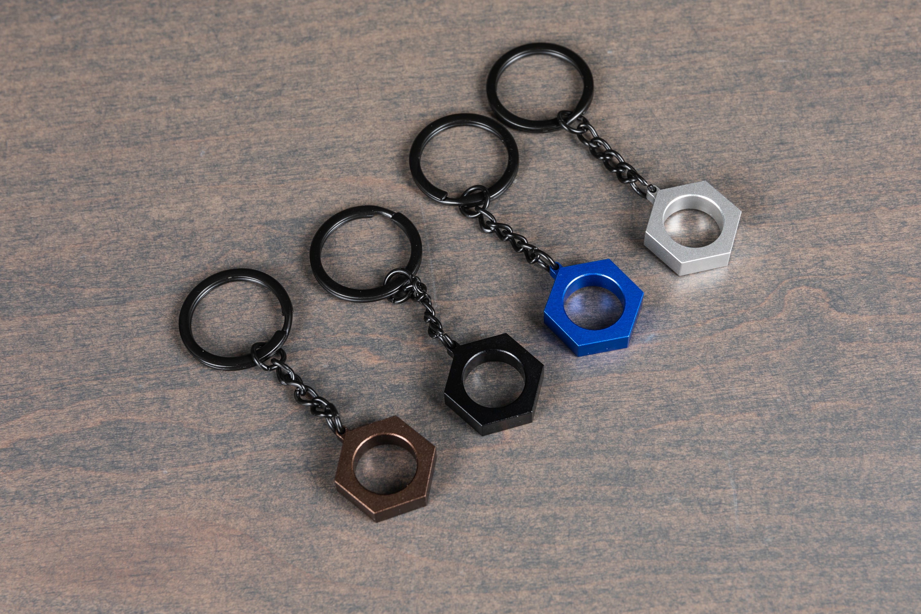 Premium Aluminum Hex Keychain - Durable & Lightweight Key Ring for Home, Office, and Outdoor Adventures