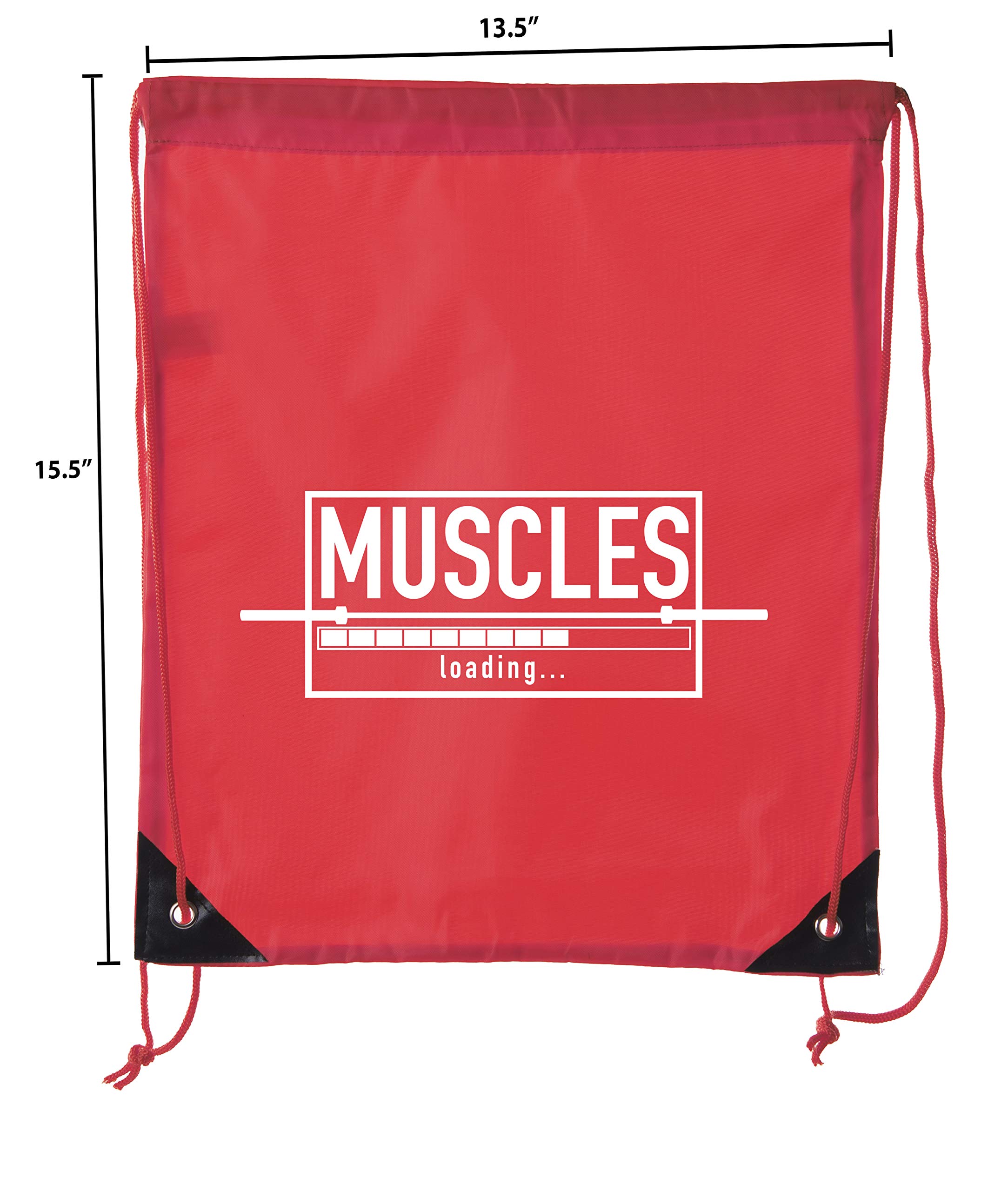 Inspirational Gym Quote Drawstring Backpacks - Motivational Fitness Bags for Workouts, Running & Sports - Perfect for Gym, Yoga & Outdoor Activities