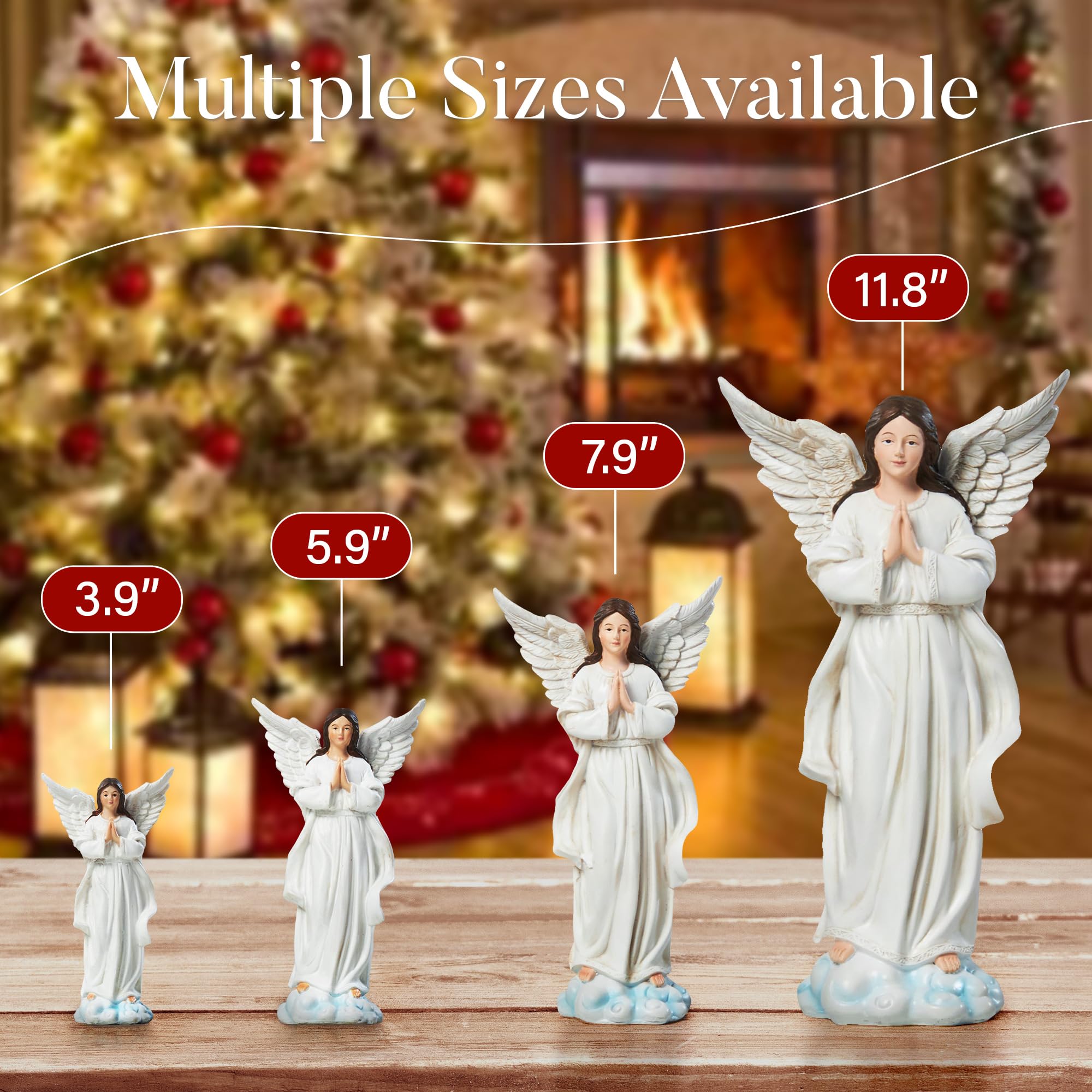 13-Piece Christmas Nativity Set - 11.8 Inch Resin Figurines for Holiday Decor, Tabletop Nativity Scene & Religious Gifts | Perfect for Home, Church & Office Christmas Decorations