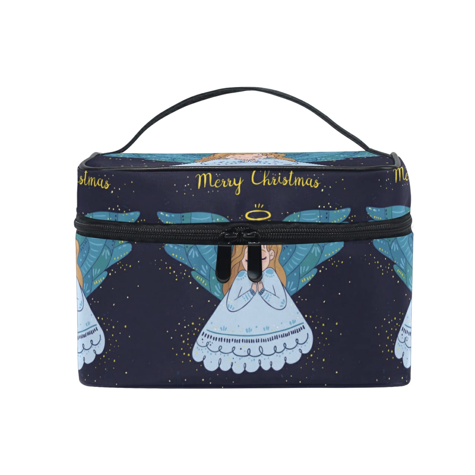 Christmas Angel Makeup Bag for Women - Cute Baby Gift Cosmetic Pouch Toiletry Travel Case - Perfect for Holiday Gifts, Bridal Showers & Travel Organizer
