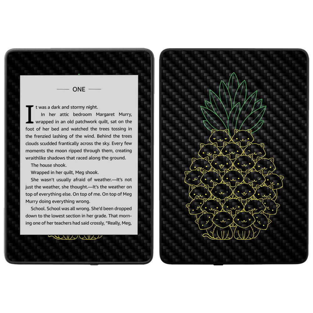 MightySkins Carbon Fiber Skin for Amazon Kindle Paperwhite 2018 (10th Gen) - Waterproof Protective Cover with Durable Textured Finish | Easy to Apply & Remove | Made in USA | Perfect for Travel, Reading Outdoors & Everyday Use