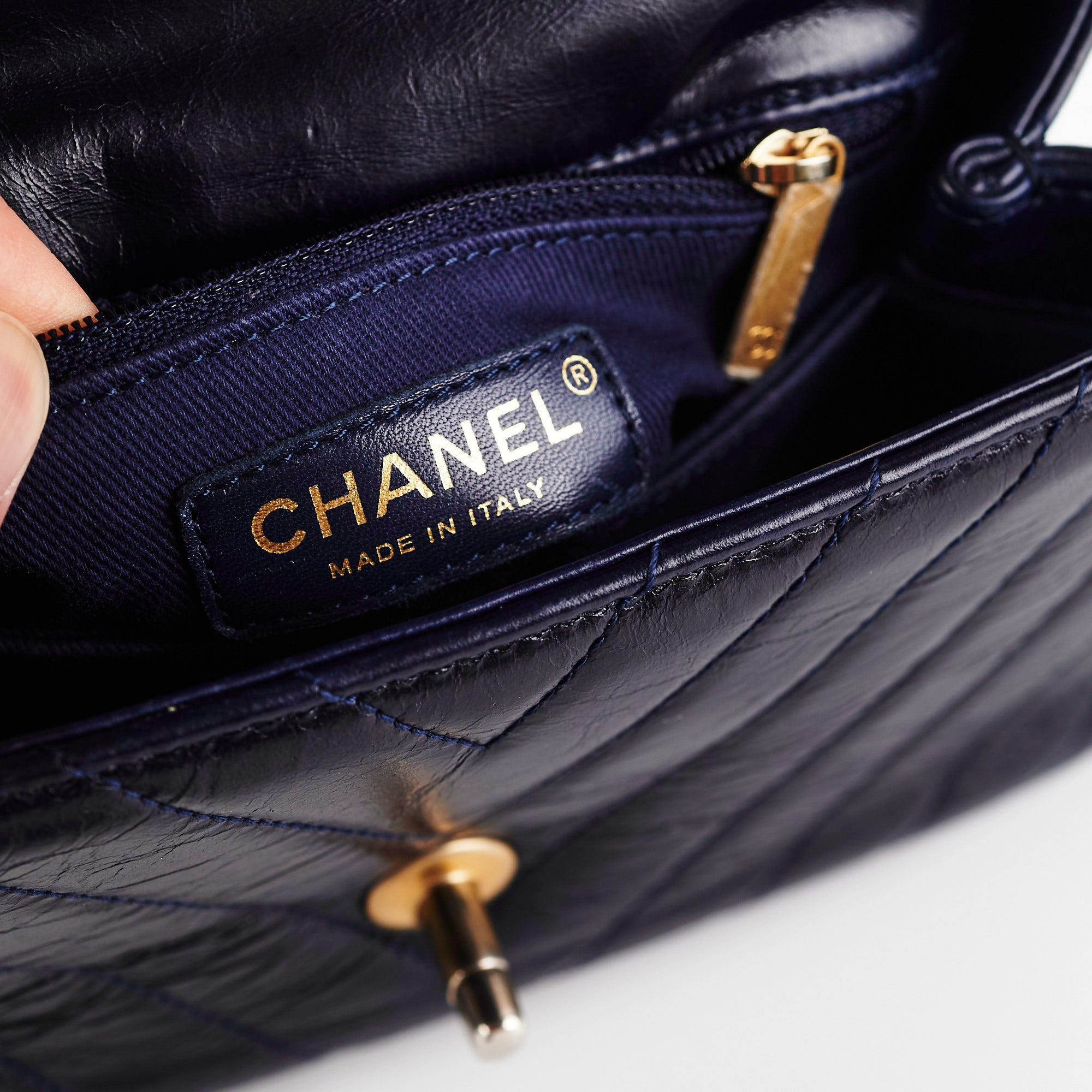 Chanel Small Coco Handle Bag in Dark Navy Blue - Luxury Crossbody Shoulder Bag for Women, Perfect for Work, Date Night & Special Occasions