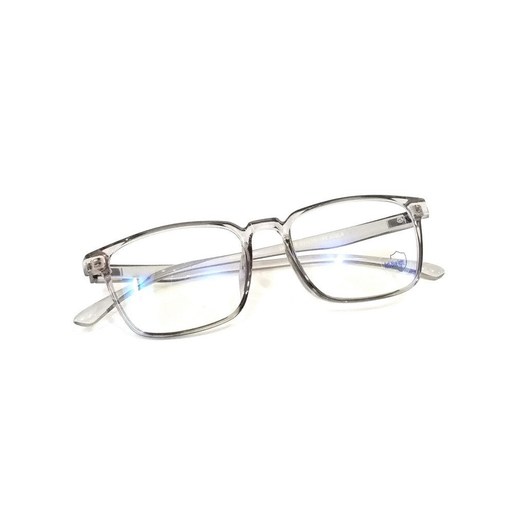 Clear Gray Rectangle Progressive Multifocal Reading Glasses for Men & Women - Computer, Reading & Distance Vision - Lightweight Comfortable Eyewear for Office, Home & Daily Use