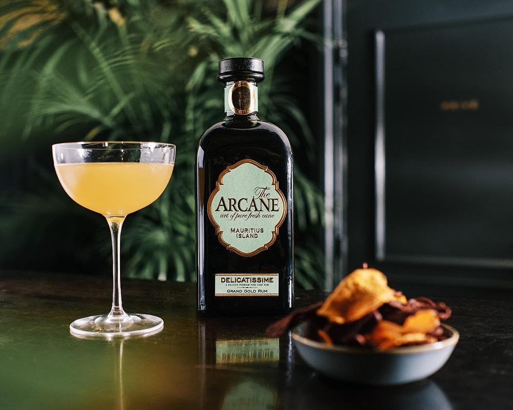 Premium Arcane DELICATISSIME Grand Gold Rum - 41% ABV, 0.7L Bottle - Aged Caribbean Rum for Cocktails, Gifts & Special Occasions