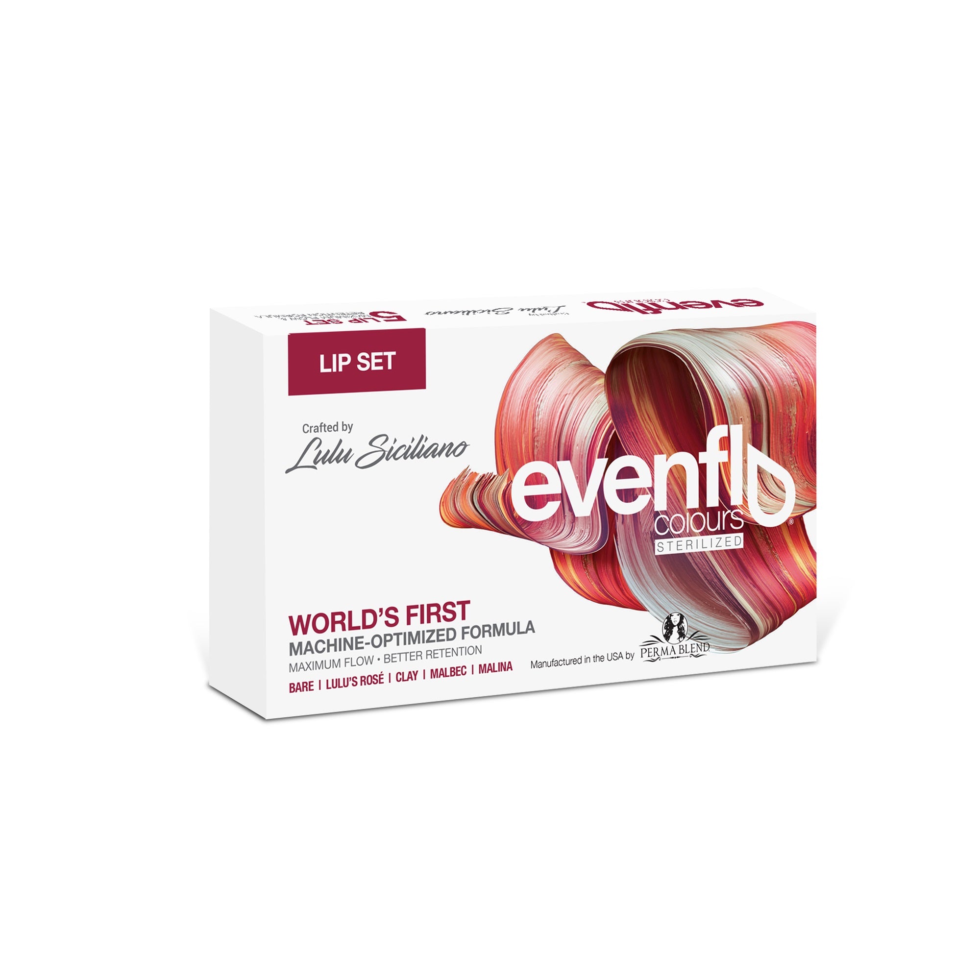 Perma Blend Evenflo Lip Box Set - Long Lasting Lipstick Kit with Moisturizing Formula for All-Day Wear | Perfect for Daily Use, Parties, and Special Occasions